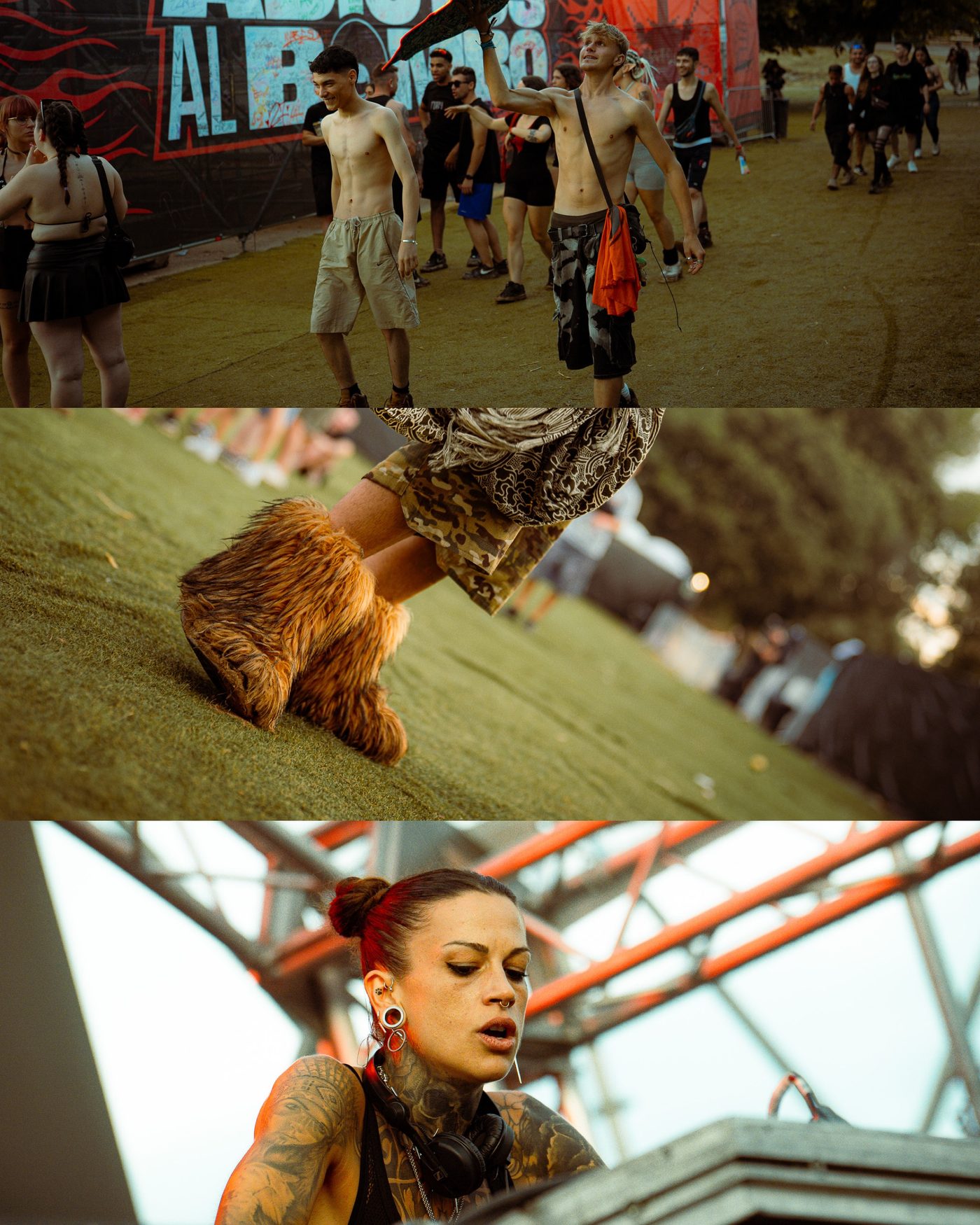 Fotografía de festival — joven en el pit
